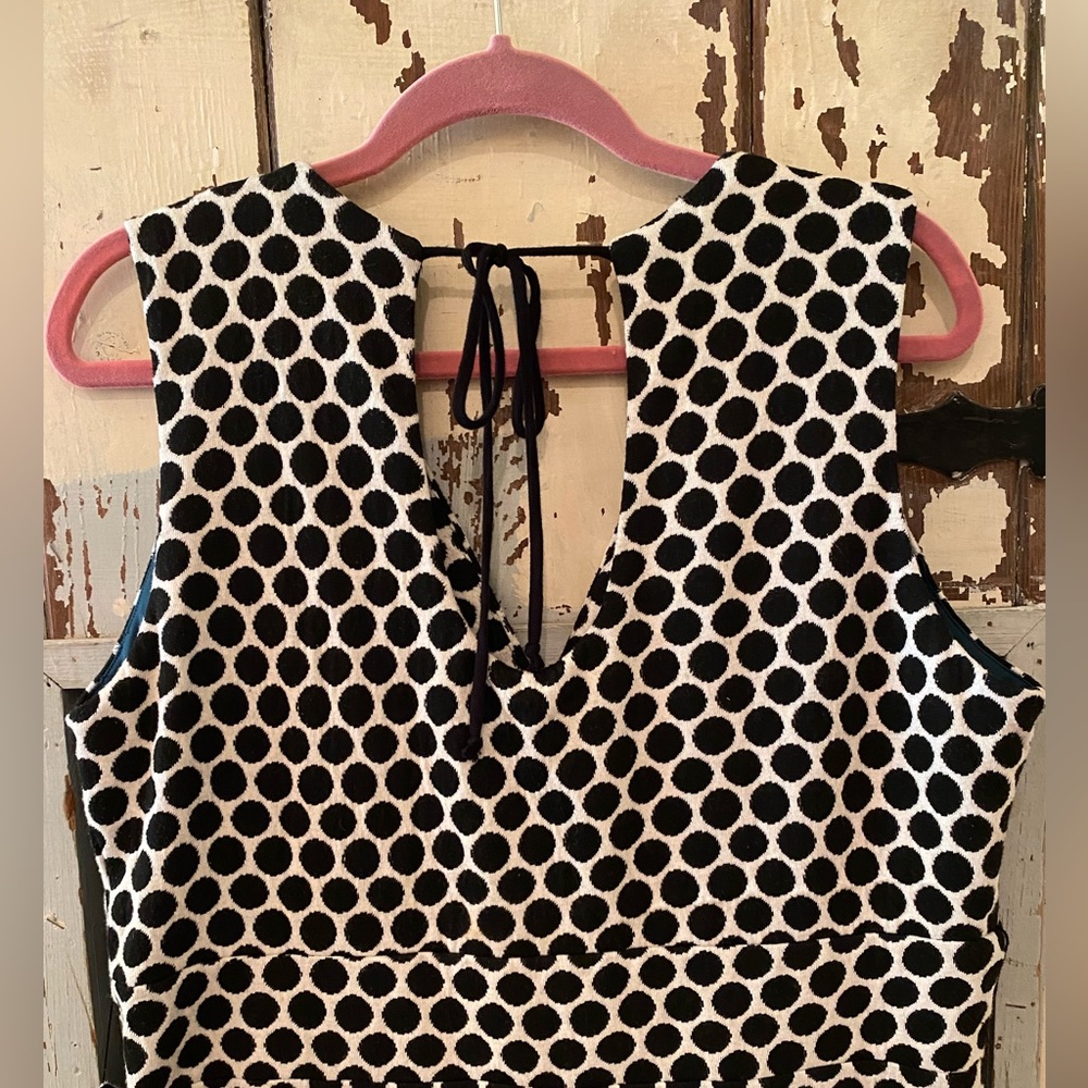 Eva Franco Black and White Polka Dot Jumpsuit Anthropologie XL - Picture 6 of 13